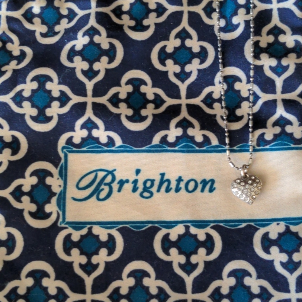 Brighton puffed heart necklace